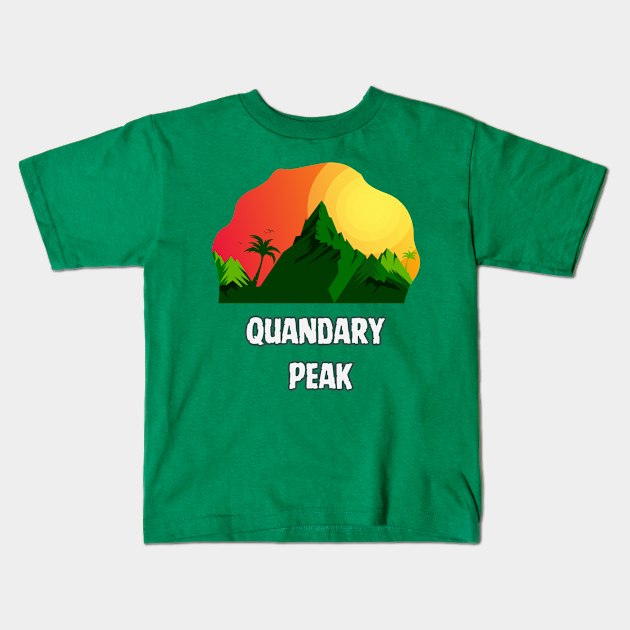 Quandary Peak Kids T-Shirt by Canada Cities